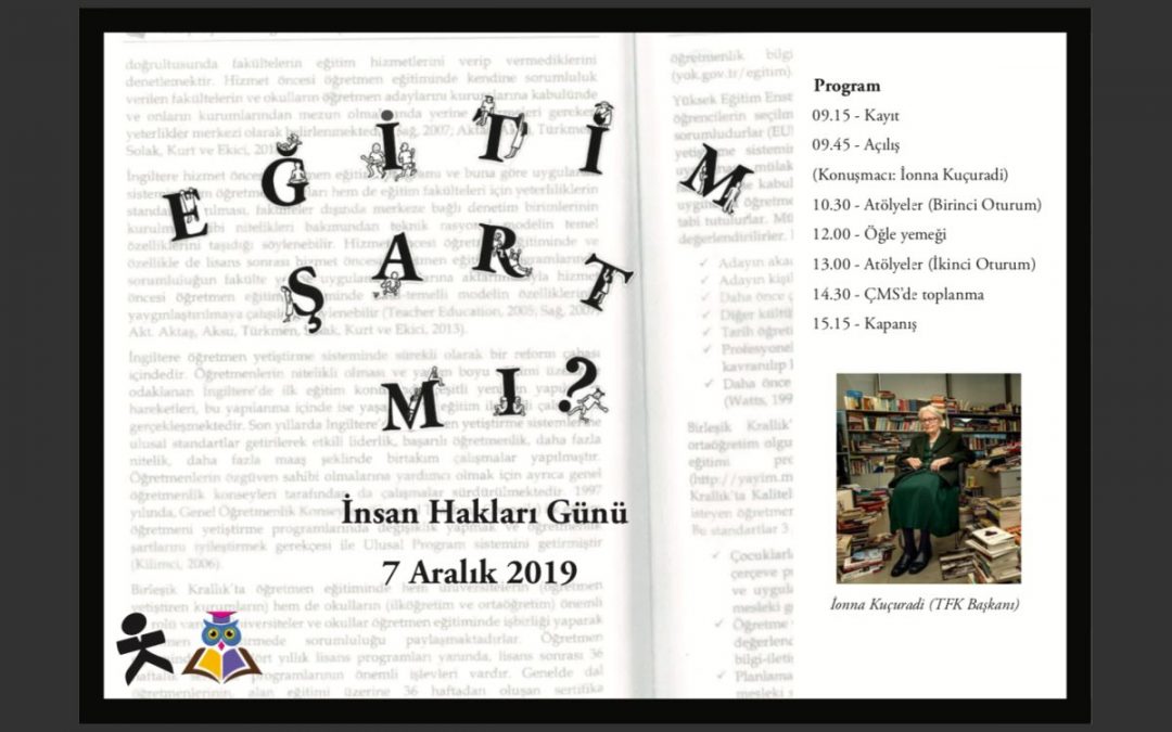 Hisar Okulları İnsan Hakları Günü Etkinliğine 3. Kez Ev Sahipliği Yapıyor