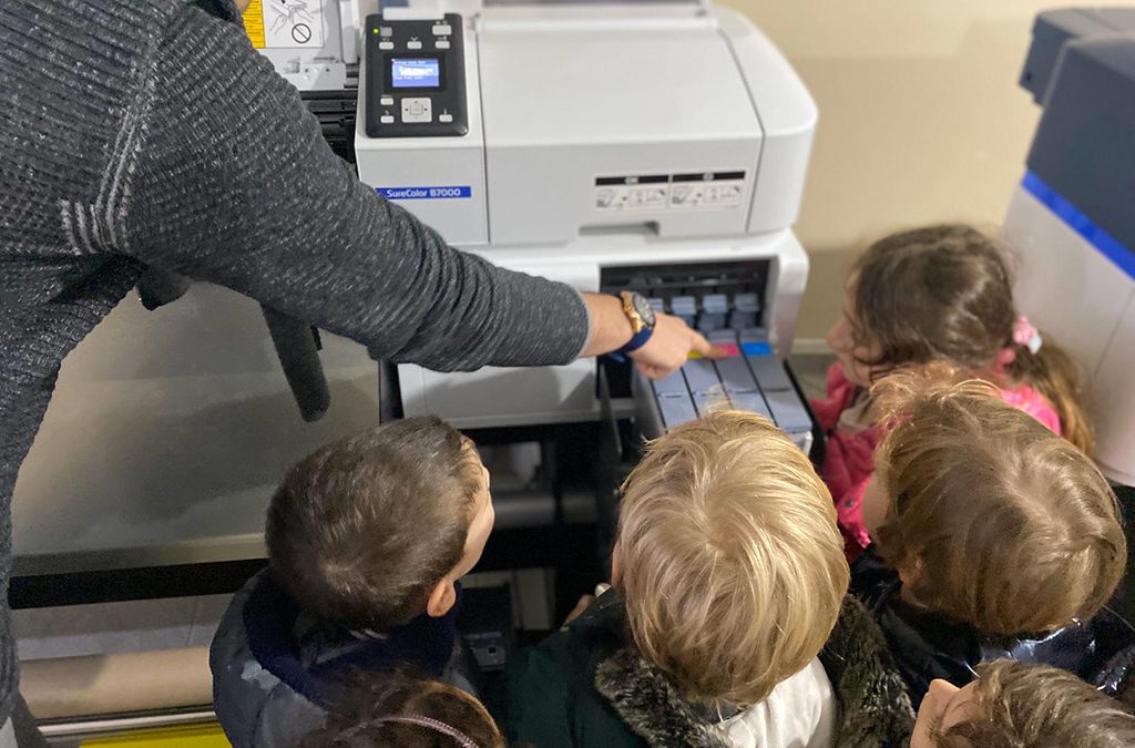 Preschool 4-5 Year Old Students Visited The Printing House