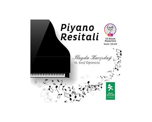 Our High School Student Will Give A Live Piano Recital On Monday, April 13
