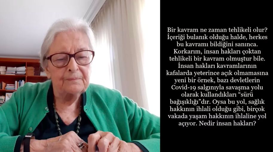 Prof. Dr. İoanna Kuçuradi’nin Açılış Konuşmasını Yaptığı Uluslararası İnsan Hakları Günü Etkinliğine Ev Sahipliği Yaptık