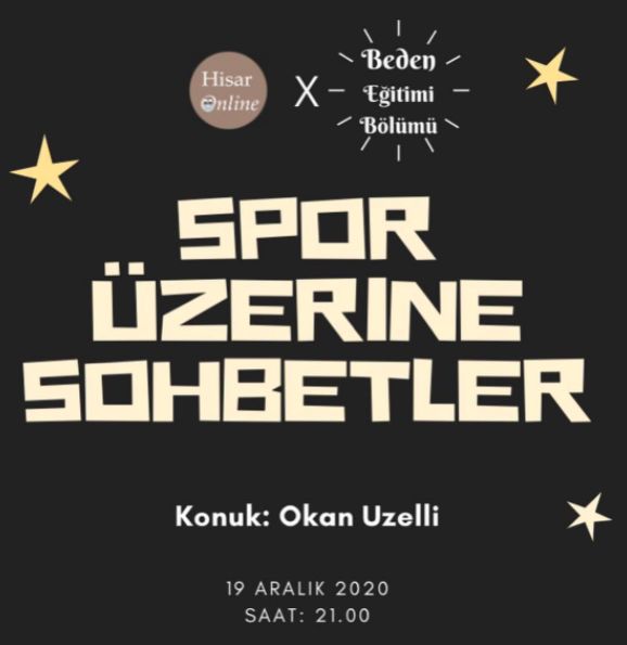 Lise Öğrenci Birliğimizin Spor Üzerine Sohbetler Serisi Bugün Başlıyor!
