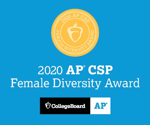 We Received “Computer Science Female Diversity” Award