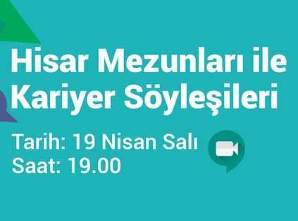 Mezunlarımızla Kariyer Söyleşilerinde Yeni Buluşma 19 Nisan Salı Akşamı!