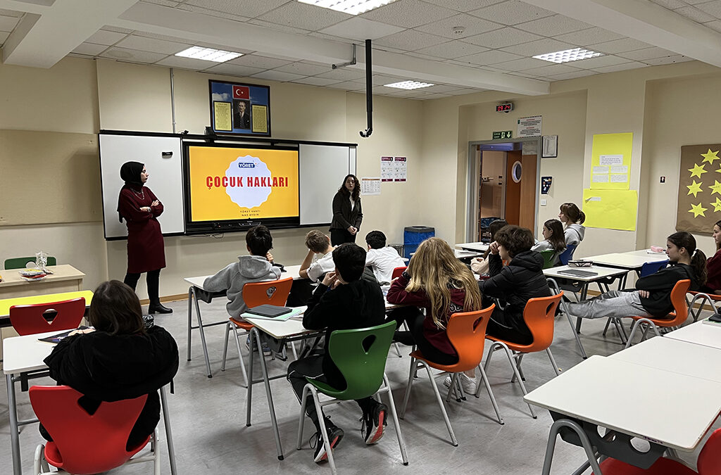 Workshops were Held with our 8th Grade Students as part of the “Don’t Hit, Talk” Project
