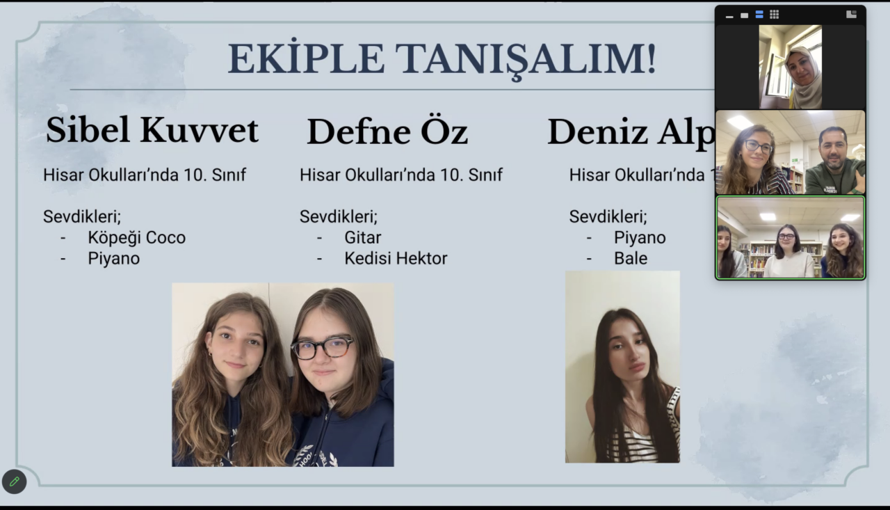 Hisar Lisesi ve Diyarbakır’daki Soğan Ortaokulu öğrencileri “Kitap Kurtları” Kulübünde buluştu