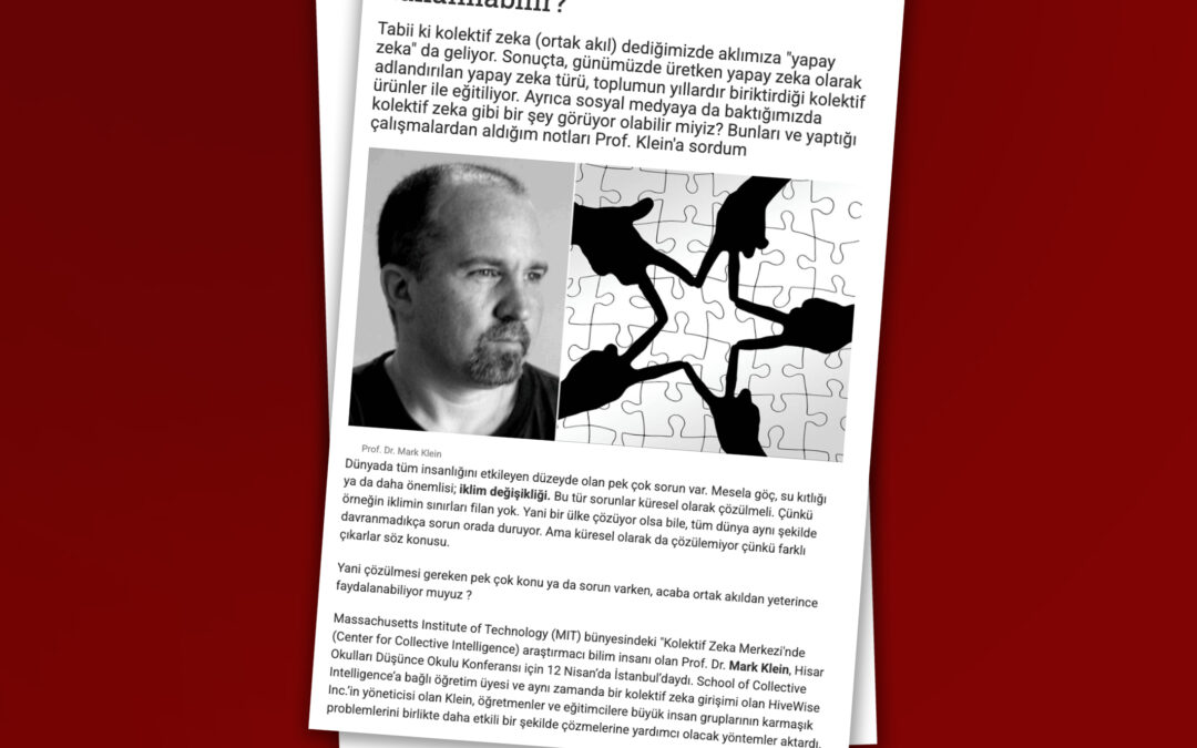 Prof. Dr. Mark Klein’ın Röportajı T24’te